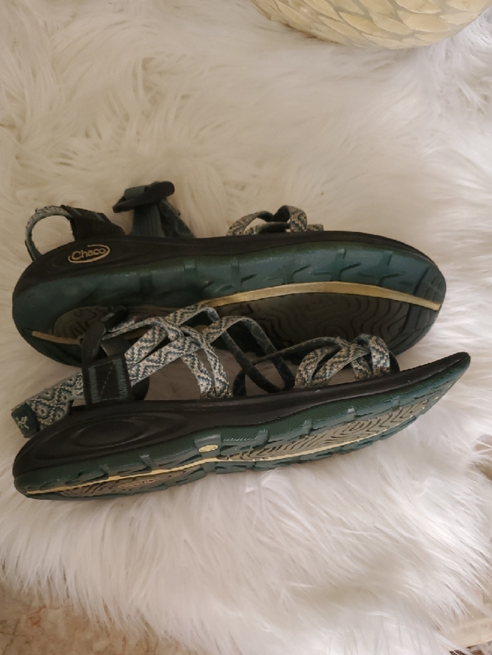 Chaco Women's Strappy Sandals in Teal and Black - Picture 7 of 7